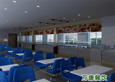 萬康餐飲把食堂當作(zuò)餐廳來(lái)做(zuò)